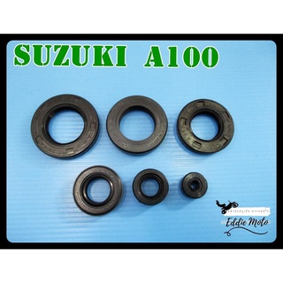 SUZUKI A100 AS100 ENGINE SEAT SET (6 PCS.) // ชุดซีลผ่าเครื่อง A100 สีดำ ( 6 ตัว) สินค้าคุณภาพดี