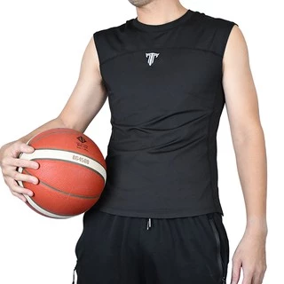 เสื้อรัดกล้ามเนื้อ แขนกุด รุ่น BKP ดำ THATA Cool Sleeveless Shirt เสื้อแขนสั้น บอดี้ฟิต เสื้อรัดรูป Body fit
