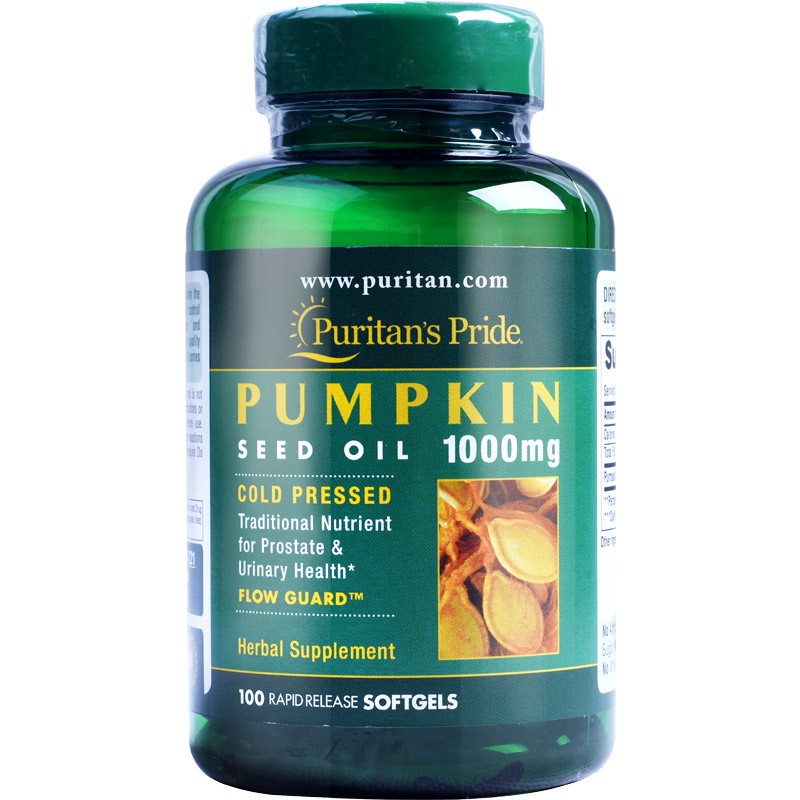 Puritans Pride American Pumpkin Seed Oil Soft Capsules Pumpkin Seed Oil