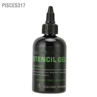 Pisces317 Tattoo Transfer Gel Solution Temporary Supplies for Stickers Paper 125ml