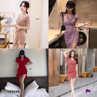 GN6646 **รบกวนสอบถามก่อนสั่งซื้อจ้า**Dress เดรสสั้น