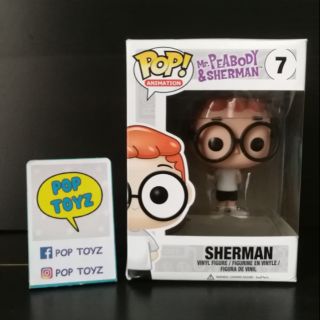 FUNKO POP MR.PEABODY &amp; SHERMAN 7 ของแท้ งานเก่าเลิกผลิตแล้ว หายาก แถมกล่องใส มีของพร้อมส่งไม่ต้องรอพรีออเดอร์  Animation