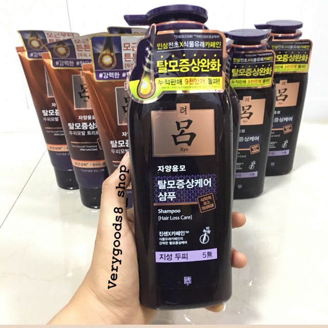 ✅พร้อมส่ง✅แชมพูลดผมหลุดร่วง Ryo Jayangyunmo Hair loss care shampoo 400ml
