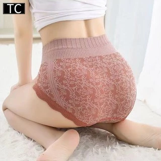TC กางเกงในเอวกลางกระชับหน้าท้อง เนื้อผ้านิ่ม เสริมสร้างเอวหลังคลอดผ้าฝ้ายกราฟีนต้านเชื้อแบคทีเรีย รุ่น0607