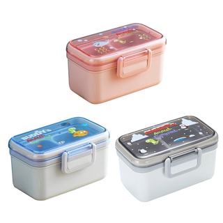 Sc กล่องเบนโตะ ปลอด BPA กันรั่วซึม 3 สี สําหรับอาหาร