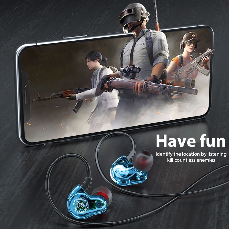 Newmsnr Type C 9D Surround หูฟังอินเอียร์พร้อมไมโครโฟนสําหรับ Android หูฟังอินเอียร์สำหรับเล่นกีฬาพร้อมไมโครโฟนสำหรับโทรศัพท์มือถือแบบไดนามิคเบสคู่