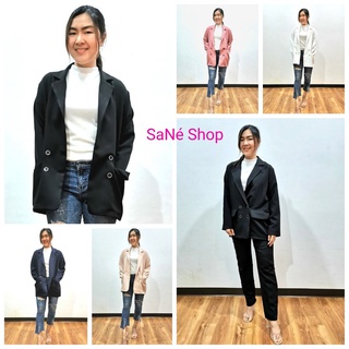 🌈🌈🌈 เสื้อเบลเซอร์ Blazer เสื้อสูท โอเวอร์ไซต์ใส่คลุมชิวๆ เหมาะกับสาวออฟฟิต  by SaNe Shop 🌈🌈🌈