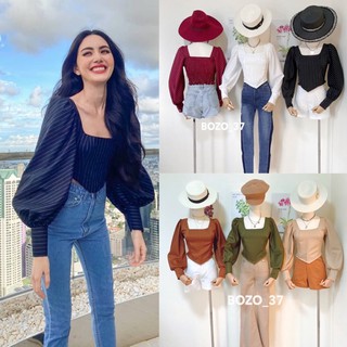พร้อมส่ง เสื้อครอปแบบใหม่ดาวิกา ทรงเก๋ แมชกับยีนส์สวยครบจบ💕ราคาถูกมาก