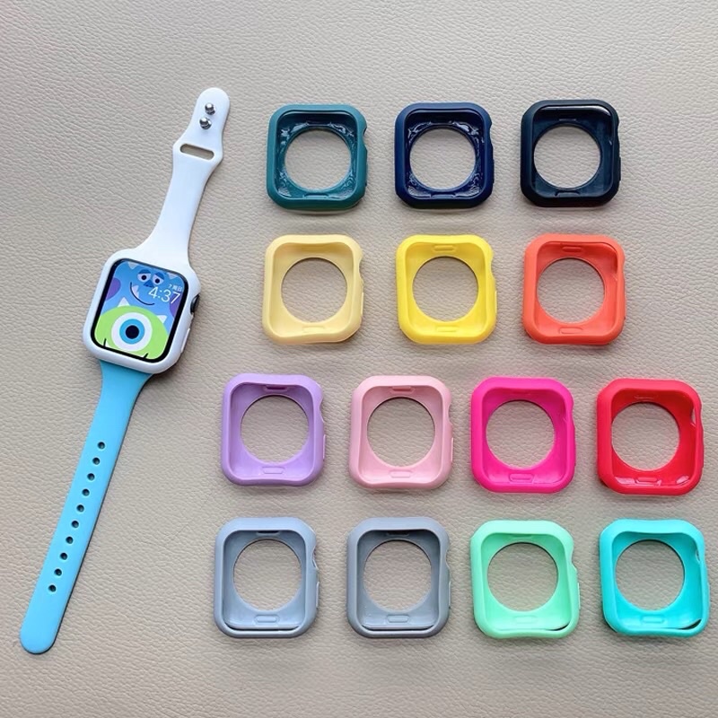 พร้อมส่ง Case Silicon เคสซิลิโคน ใช้สำหรับ Smart Watch 7 6 5 4 3 2 1 Se T500 HW22Plus X8max ขนาด 40mm 44mm
