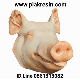 หัวหมูสด ปลอม เนื้อเรซิ่น หัวละ 2,500 กว้าง 	29 ยาว 36 หนา 26 CM หัวหมูเรซิ่น หัวหมูปลอม หัวหมูจำลอง หัวหมูเทียม หัวหมู