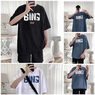 [M～3XL]⚡️เสื้อยืด⚡️BiNS คอกลม แขนสั้น แฟชั่นและการพักผ่อนทุกการแข่งขัน #S78