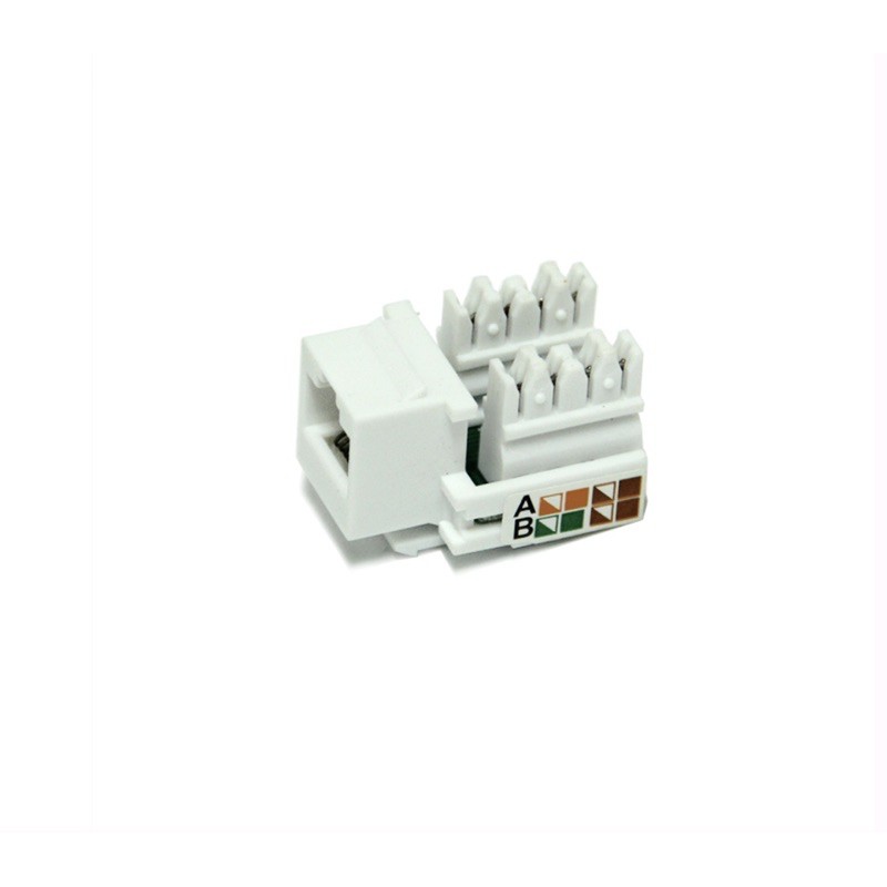 1 pcs Cat5E 8P8C RJ45 LAN เครือข่าย Punch Down Keystone แจ็คสำหรับ 568A 568B (258A) สายไฟรูปแบบ Punc