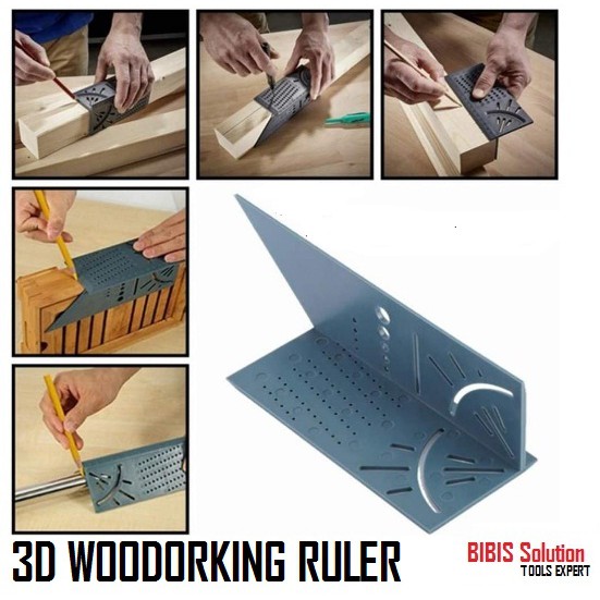 SIKU MITRE Miter Marking Ruler 3D เครื่องหมายวัดหมอกข้อศอกงานไม้ไม้บรรทัด