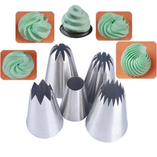 Icing Piping Pastry หัวฉีดสําหรับเค้ก F Ondant Decor Confectionery ดอกไม้ครีมหัวฉีด Gadgets ครัว