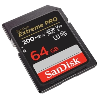 SanDisk Extreme Pro SD Card SDXC 64GB ( SDSDXXU-064G-GN4IN ) ความเร็วอ่าน 200MB/s เขียน 90MB/s