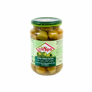 คริสโป มะกอกเขียวไม่มีเมล็ด 333 กรัม Crispy Green Olive Seedless 333 grams