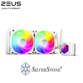 SILVERSTONE PERMAFROST PF240 WHITE ARGB CPU Water Cooling หม้อน้ำปิดพัดลมซีพียู