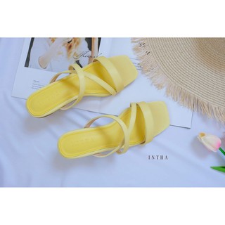 (ลดเพิ่ม 65.- ใส่โค๊ด 22IN9T) ส่งฟรี ! รองเท้า Special fluffy รุ่น INT003 #Yellow