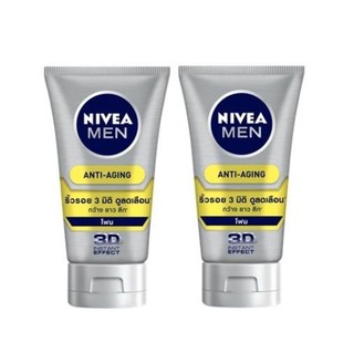 นีเวีย แอนตี้ แอคเน่ โคลนโฟมล้างหน้า ลดสารเคมีตกค้าง ลดแบคทีเรีย Nivea Anti Acne Mud Foam x 2 หลอด