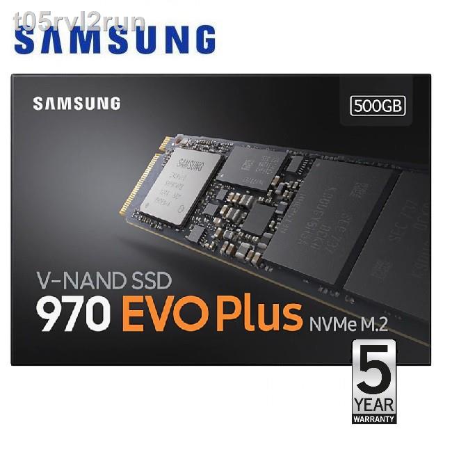 100 % ต้นฉบับ 100 % จัดส่ง✎◈﹊Samsung 500GB 970 EVO Plus M.2 NVMe SSD