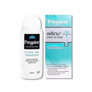 Pregaine Clear Gel Shampoo 200 ml แชมพูสระผม พรีเกน เคลียร์ เจล แก้ปัญหาผมร่วง