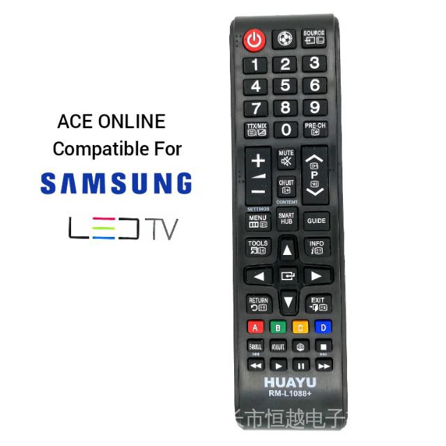 SAMSUNG LED LCD PLASMA SMART TV รีโมทคอนโทรล RM-L1088+ สําหรับ 
BN1199-01F, AA59-005666A ,AA59-00817