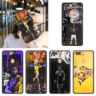 เคสโทรศัพท์มือถือแบบนิ่ม ลาย LeBron James 23 Lakers 45FVD สําหรับ OPPO R9 F1 Plus R9S A76 A94 4G A96 5G A12E Find X3 Pro Lite Neo