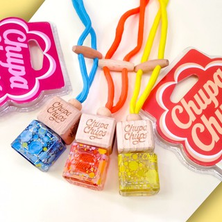 💕Chupa Chups💕น้ำหอมปรับอากาศ อโรมาน้ำหอมระเหย แขวนกระจกหน้ารถยนต์ กลิ่นสตอเบอร์รี่ครีม / กลิ่นวนิลา หอมนาน 45 วัน