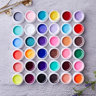 36 Colors Gel Paint Nail Kit - Gel Nail Polish Kit Colored Nail Gel for Nails DIY Nail Art Design &amp; Nail Salon Manicure