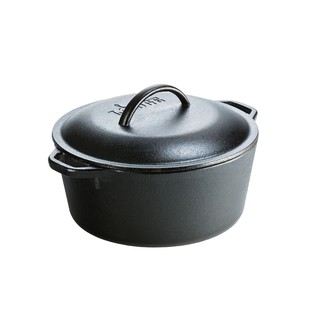 Lodge Cast Iron Dutch Oven หม้อเหล็กหล่อสองหู 4.73ลิตร (26.5…