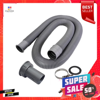 ท่อย่น+แคลมป์รัด PARNO AC04 1.5 ม. สีเทาFLEXIBLE WASTE PIPE+CLAMP PARNO AC04 1.5M GREY