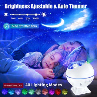 โคมไฟ ไฟแต่งห้อง กาแล็คซี่  โคมไฟบรรยากาศ sky ไฟโปรเจคเตอร์ ใหม่ ไฟstarry Sky Projector