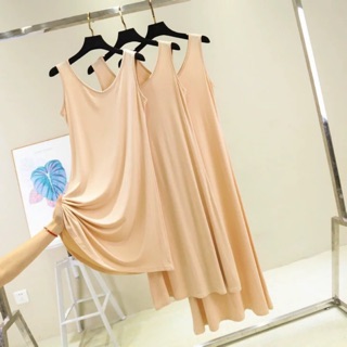 🔥ส่งไว จาก กทม.🔥 ชุดเดรสซับในแบบเสื้อกล้าม เนื้อผ้าดียืดหยุ่…