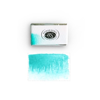 FOLIO ART : Roman Szmal Single เบอร์ 408 Cobalt Teal สีน้ำสีสดใส เกรดศิลปิน สีก้อนเม็ดสีละเอียด 899084408