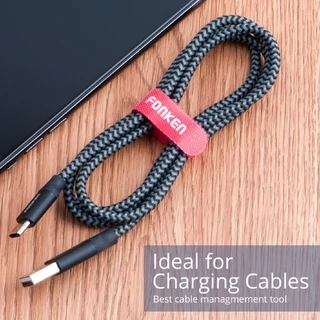 Fonken สายเคเบิลไทร์ จัดเก็บสายไฟ สาย HDMI สายชาร์จ