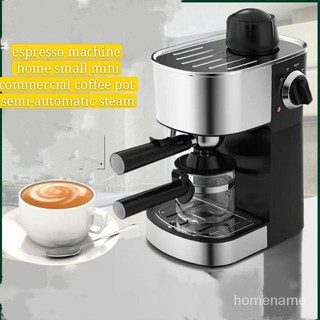 espresso machine home small mini commercial coffee pot full semi-automatic steam