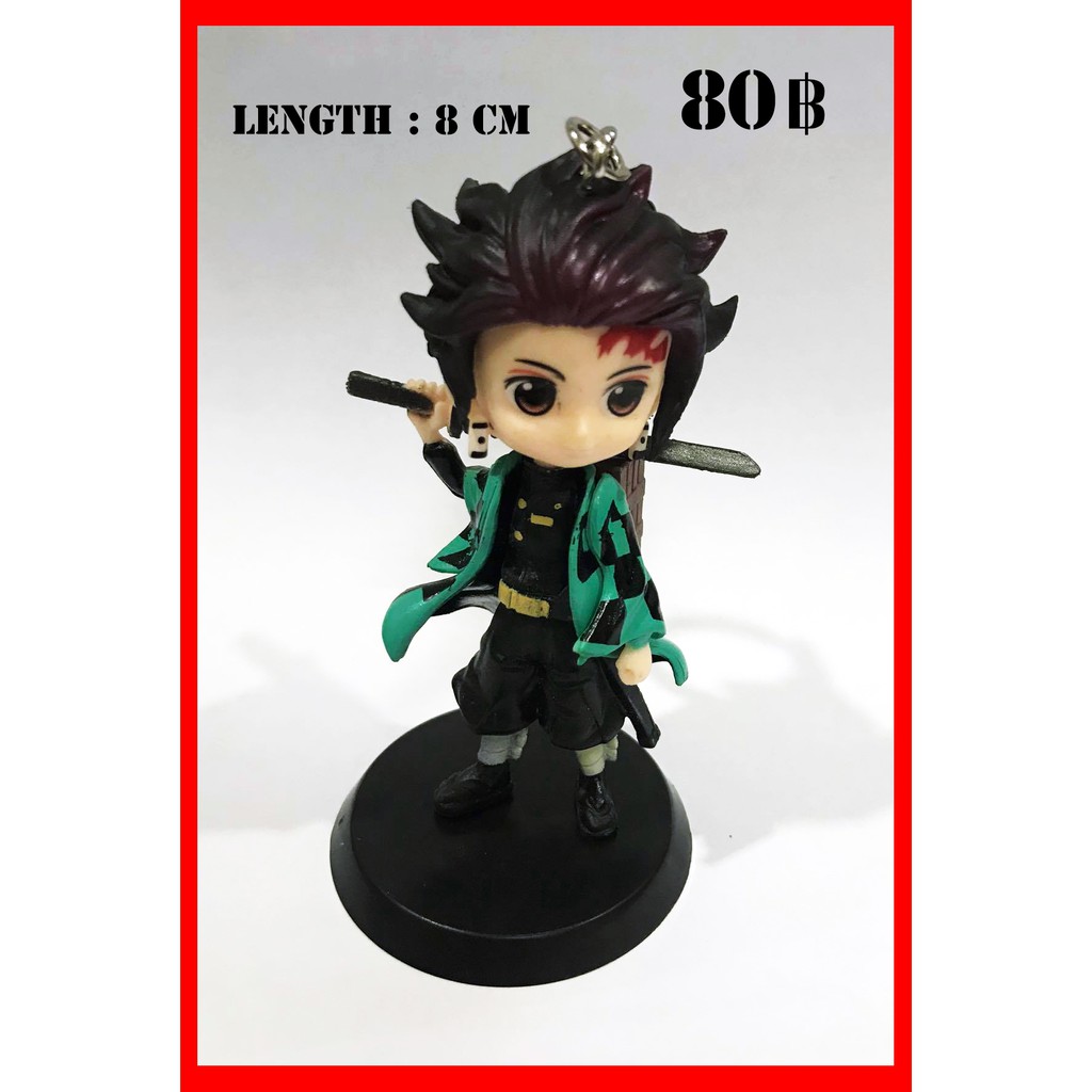 โมเดล ด๋อย พวกกุญแจ ดาบพิฆาตอสูร ทันจิโร่ อิโนะสุเกะ nendoroid Figures Model KeyChain Demon Slayer T