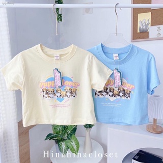 สปอตสินค้าพร้อมส่ง🐶🐾 เสื้อยืด เสื้อครอป สไตล์เกาหลี สกรีน Puppy Lover🦴💕 สีละมุนมาก☁️ รหัส 825