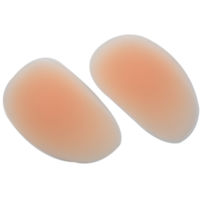 [บูสเตอร์เสริมหญิง] คู่ของเสื่อสะโพกซิลิโคนสีเบจ 17 * 11 * 1 ซม COD