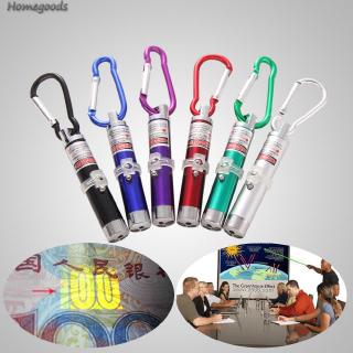 GOOD✯3 in1 MultifunctionMini Laser Light Pointer LED Torch FlashlightKeychainUV♪in Stock