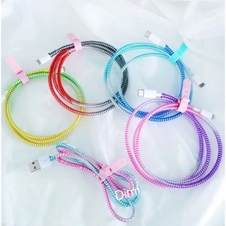พร้อมส่ง 🔥 สายเกรียว ถนมสายชาร์จ หลายสี กันสายหัก