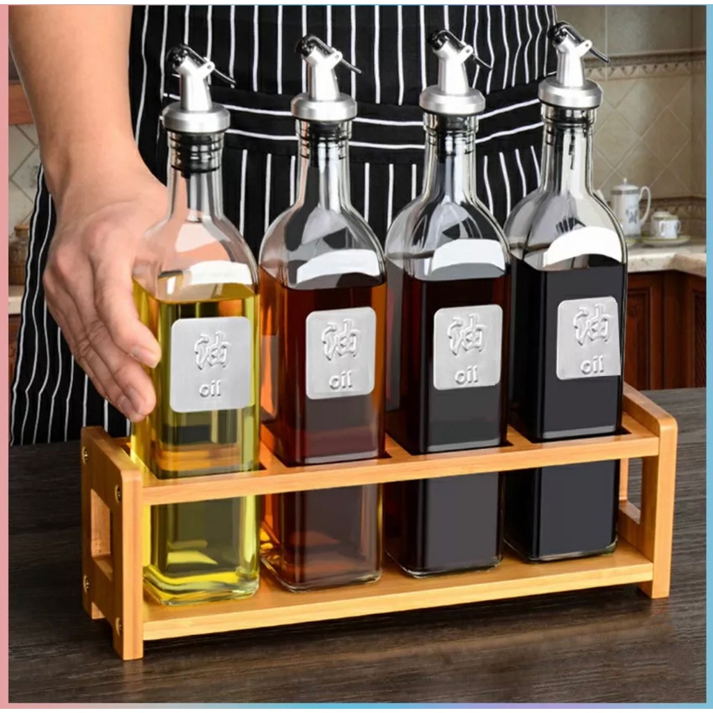 ขวดใส่ซอสปรุงรส Condiment bottles เป็นขวดแก้ว สำหรับใส่ซอส น้ำมันๆ