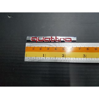 Logo Quattro ของรถ Audi งานอลูมิเนียม 7cm