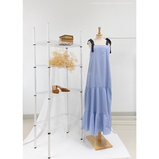 Romance Maxi Dress ชุดเดรสระบาย ชุดแฟชั่นใส่เที่ยว ชุดไปทะเล