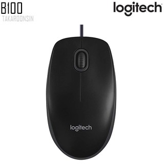 เมาส์ Logitech OPTICAL USB B100 สีดำ