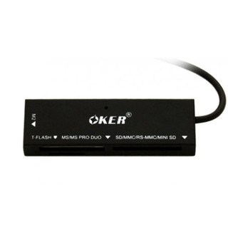 OKER Card Reader USB 2.0 ตัวอ่านการ์ด C-09 (Black)#251