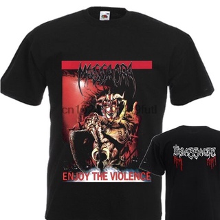 เสื้อยืดผู้ ใหม่ เสื้อยืด พิมพ์ลาย Macra Enjoy The Violence Dtg ไซซ์ S 7Xl S-5XL