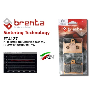 ผ้าเบรกหน้า Brenta FT4127 THUNDERBIRD 1600 Y09