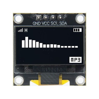 OLED LCD LED Display Module 128X64 0.96" For Arduino (สีขาว)