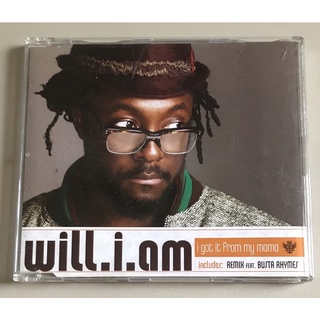 ซีดีซิงเกิ้ล ลิขสิทธิ์ มือ 2 สภาพดี...ราคา 199 บาท “will.i.am” ซิงเกิ้ล "I Got It from My Mama" แผ่นหายาก Made in EU